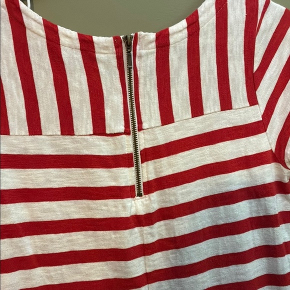 Old Navy Red and White Casual Raglan Sleeve Dress - Picture 7 of 12